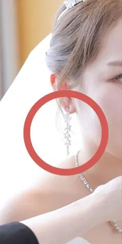 ウエディングピアス ロングピアス