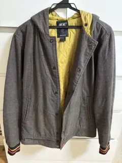 55DSL フード付きジャケット グレー/イエロー