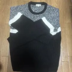 THE SHOP TK 編み込みニットセーター Lサイズ