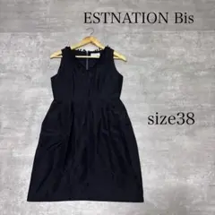 良品 ESTNATION bis ビーズ装飾 ノースリーブ ワンピースのサムネイル