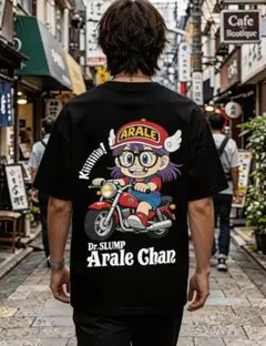 Arale Chan プリント Tシャツ ブラック XXL