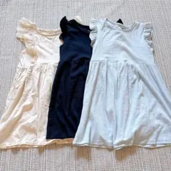 H&M ワンピース 3点セット フリル袖