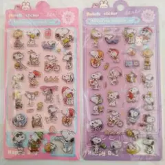 3Dシール/ぷくぷくシール 2枚セット⑤