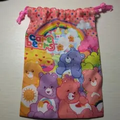 ケアベア ミニ巾着袋 カラフル
