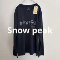 Snow Peak スノーピーク　メンズ　長袖コラボTシャツ ネイビー M 新品のサムネイル