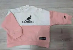 KANGOLベビー　90サイズ　スウェット/トレーナー　白✕ピンク