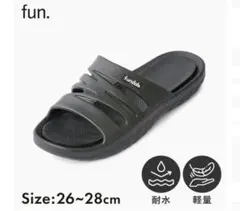 Fundals fun. リラックスサンダル ブラック 26-28cmのサムネイル