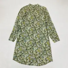 美品 A.P.C. リバティプリント 花柄 バンドカラー シャツワンピースのサムネイル