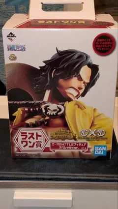 美品　未開封　ワンピース 一番くじ ラストワン賞 エース BATTLEフィギュアのサムネイル