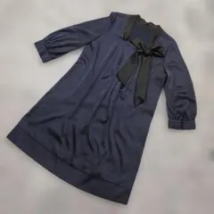 b3049 N.NATURAL BEAUTY BASIC【M】リボン付ワンピース