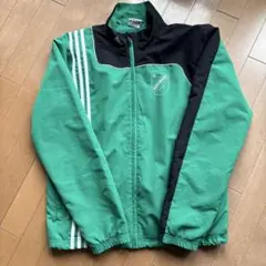 adidas スポーツジャケット 緑/黒 Lサイズ