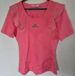 adidas Stella McCartney フリル付き ピンク Tシャツのサムネイル