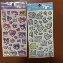 ポップデコパーティ　ラメきらクリスタルシール マイメロ&クロミ　シナモロール