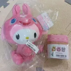 RODY　サンリオ　スカーフ付きチャームポーチ　ぬいぐるみ　マイメロディ