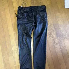 レア fagassent ファガッセン GLENN ストレッチレザーパンツ - メルカリ