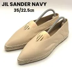 未使用✨ JIL SANDER NAVY 【35】 エスパドリーユ フラットのサムネイル