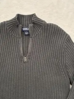 【90s】LANDS'END ハーフジップニット madeinJAPAN