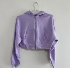 H＆M　パープル　パーカー