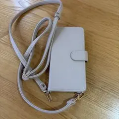 iPhone14 Pro 手帳型ショルダーケース　ピンクベージュ