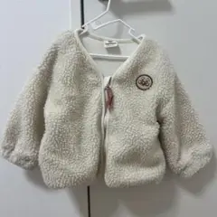 アンパンマン ボアアウター アイボリー 白 90