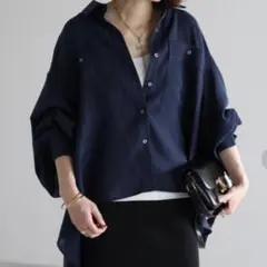 ボンジュールサガン　オーバーシャツのサムネイル