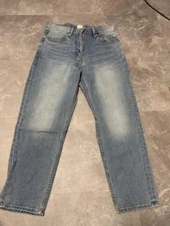 BROWNY VINTAGE ライトブルー ストレートデニム M 一部シミありのサムネイル