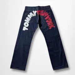 TOMMY NEW YORK デニムパンツ アーチプリント XL 希少のサムネイル
