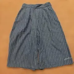 mezzo piano ストライプ ガウチョパンツ