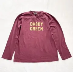TUESDAY DADDY GREEN ロゴ Vネック 長袖Tシャツ ロンT Lのサムネイル