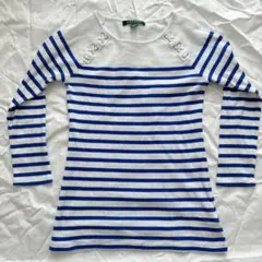 【LAUREN Ralph Lauren】ボーダーリブカットソーSサイズ相当