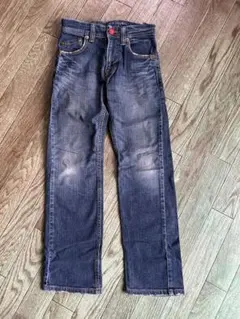 EDWINキッズ デニムパンツ ストレートジーンズ ブルー カジュアル　140
