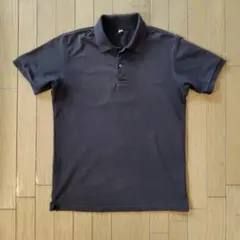 UNIQLO ドライカノコ ポロシャツ(半袖) 黒　L 344-075417