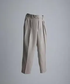 RATINE SEMI WIDE TAPERED SLACKS ベージュ