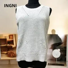 INGNI レディース　ニット　ベスト　M グレー