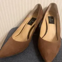 LANVIN COLLECTION スエード パンプス ブラウンのサムネイル