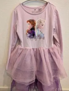 H&M アナとエルサ ワンピース 薄紫