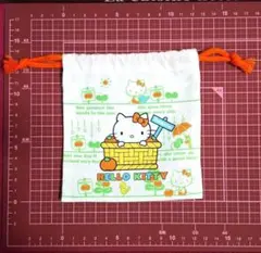 【レトロ】ハローキティ 巾着袋(小)