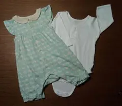 80cm　ロンパース2点セット