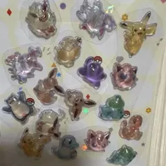 ポケモン韓国3D クリスタルボンボンドロップシール おすそ分け
