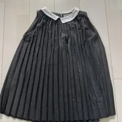 Zara Girls プリーツワンピース 7号 黒/白