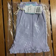 新品未使用　プティマイン　薄紫 フリル付きハーフパンツ 120cm