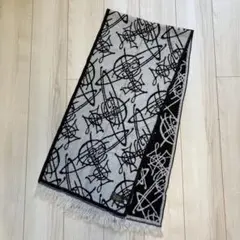 ヴィヴィアンウエストウッド　総柄オーブ　マフラー　リバーシブル