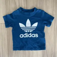 adidas 青 Tシャツ 80 アディダス ブルー ネイビー トレフォイルのサムネイル