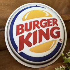 バーガーキング 旧ロゴ　ライトアップ　看板　ガレージ ネオンサイン　アメトイ 70年代 バーガーキング 旧ロゴ ライトアップ 看板 店舗用
