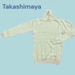 カシミヤ100% ミモザ色淡い黄色 L 長袖セーターのサムネイル
