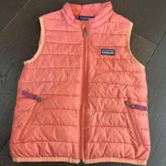 Patagonia ダウンベスト 2T サーモンピンクダウンベスト~ オレンジ