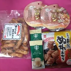 【匿名配送】Aお菓子詰め合わせ　おかき、ぬれせん、焼き栗、粉末コーヒー