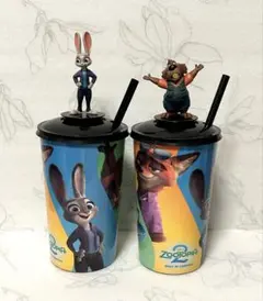 ズートピア2 トッパーフィギュア付ドリンクカップ ジュディ 二ブルズ