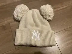 MLB 韓国限定 ビーニー 猫耳 ニット帽 カリナ着用 紐なし - メルカリ