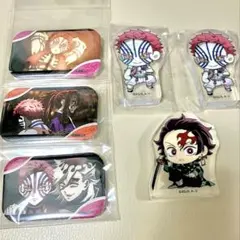 鬼滅の刃 メモリーズスクエア缶バッジ ころっと 猗窩座 童磨 黒死牟 炭治郎